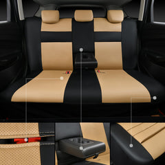 CAR PASS side stitching detail showing airbag compatibility and safety