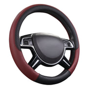 CAR PASS front view of cover showing black and burgundy sporty look and improved cabin style