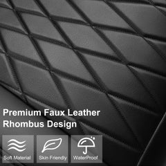CAR PASS rhombic grain close-up showing durable leather texture