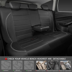 CAR PASS inside zipper open to access fold-down armrest and cupholders