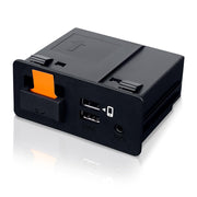 CARabc adapter front view showing OEM-style hub and neat design for easy retrofit