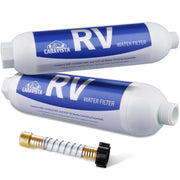 Caravista front view inline filter showing compact design and quick connection benefit
