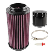 CARBBIA air filter front view showing fit and improved airflow