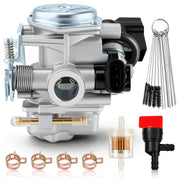CARBBIA front view of replacement carburetor showing mounting points and fit