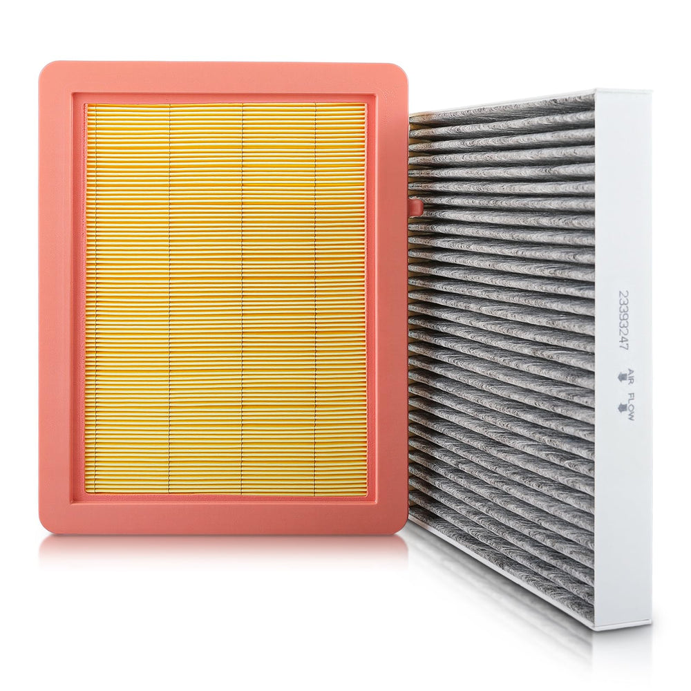 CARBBIA front packaging showing engine and cabin filters for easy purchase