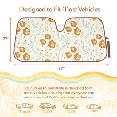 Carbella folded compact sun shade with easy storage and space-saving benefit