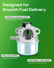 Carbhub carburetor installed on lawn tractor demonstrating compatibility