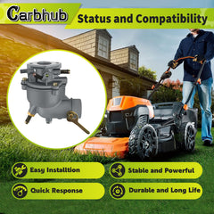 Carbhub side profile highlighting throttle linkage and smoother airflow benefit