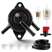 Carbhub fuel pump front view showing solid housing and mounting points for reliable replacement