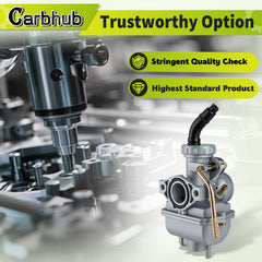 Carbhub PZ20 float bowl underside with drain screw for easy maintenance