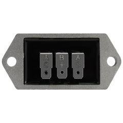 Carbman regulator close-up showing three inline terminals for direct Kohler fit