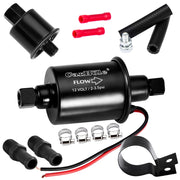 CarBole front view of pump showing label and compact design for easy mounting
