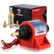CarBole front view pump showing compact design and quick install benefit