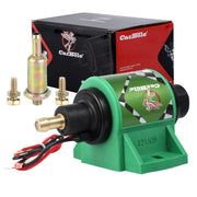 CarBole front view showing compact pump housing and quiet operation benefit