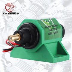 CarBole Super 12D inlet and outlet closeup with 5/16" fittings, easy hose attachment
