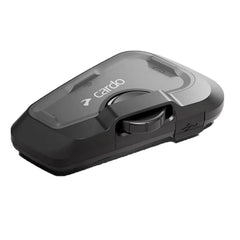 Cardo FREECOM 4X 40mm speaker close-up delivering clear music and voice clarity