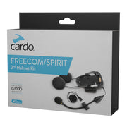 Cardo second helmet kit packaging showing contents and quick-fit benefit