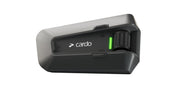 Cardo PACKTALK Edge front profile showing compact design and durable finish for reliability