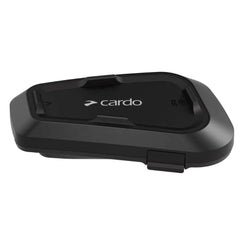 Cardo Spirit side microphone boom highlighting precise voice pickup for clearer calls