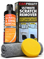 Carfidant front packaging showing kit contents and label benefits