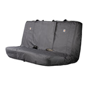 Carhartt bench seat cover front view showing full protection and rugged finish