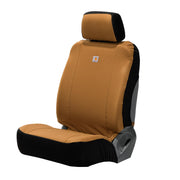 Carhartt front seat cover full view showing complete protection and durable look