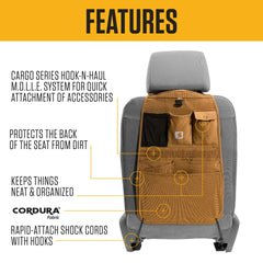 Carhartt closeup of pocket contents for organized storage benefit