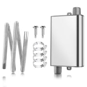 carleef front view of exhaust kit showing included parts and easy identification