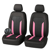 carleef front seat covers front view showing cooling mesh and fit benefit