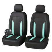 carleef front seats full view showing mint covers and cooler cabin comfort