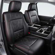Carlimeki front seat full view showing tailored fit and refined look