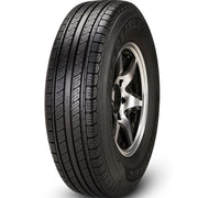 Carlisle front profile of tire showing full tread and durable construction benefit