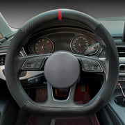 Carodi front view showing black suede cover improving cabin style
