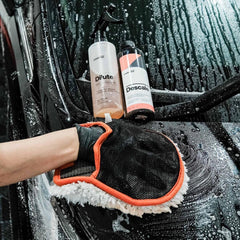 CARPRO Descale suds on vehicle paint showing safe decontamination action
