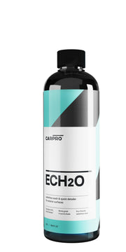 CARPRO ECH2O front label showing product and volume, clear identification benefit