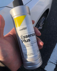 CARPRO Essence PLUS being applied with polisher showing professional ease benefit