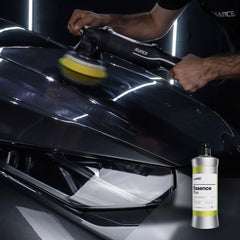 CARPRO Essence PLUS label close-up showing product name and feature benefits