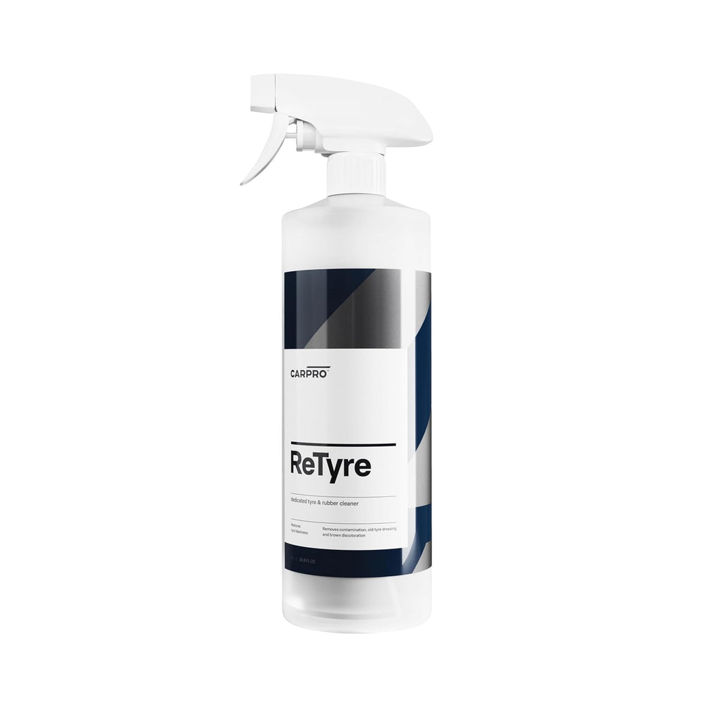 CARPRO ReTyre front label showing product benefits and clear usage