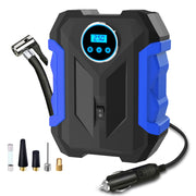 CARSUN front view showing compact inflator and controls, convenient roadside use