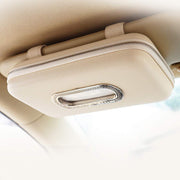 Cartisen front view showing beige PU leather holder and zipper — attractive storage