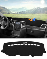 CARTIST front view on Grand Cherokee dash showing precise fit and protection