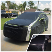 CARTIST cover front view on Pilot showing complete weather protection and neat fit