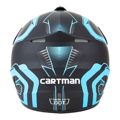 CARTMAN helmet side profile displaying aerodynamic shape and reduced wind resistance benefit