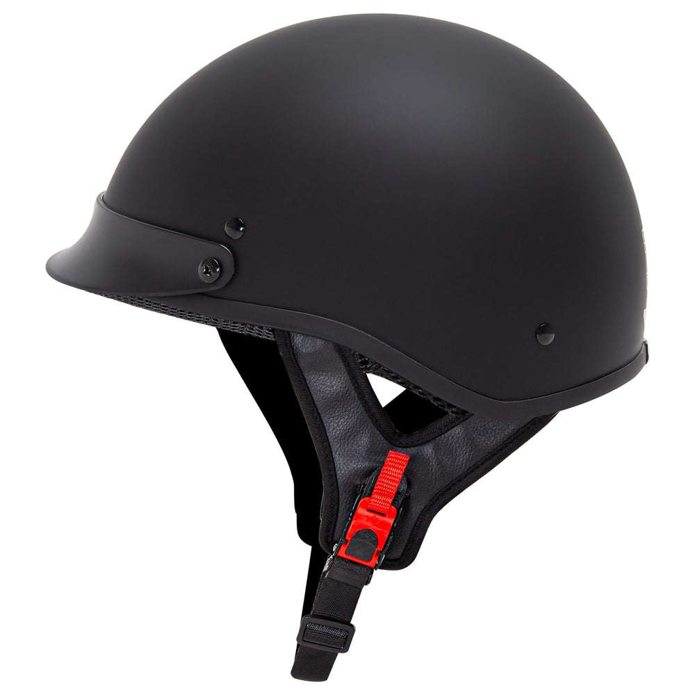 CARTMAN helmet front view showing matte black finish and clean styling benefiting visibility