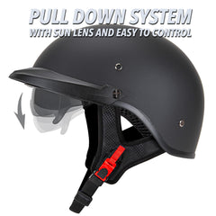 CARTMAN close-up of sun visor mechanism for quick glare reduction