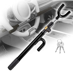 CARTMAN front view of steering wheel lock showing robust steel and finish benefit visible deterrent