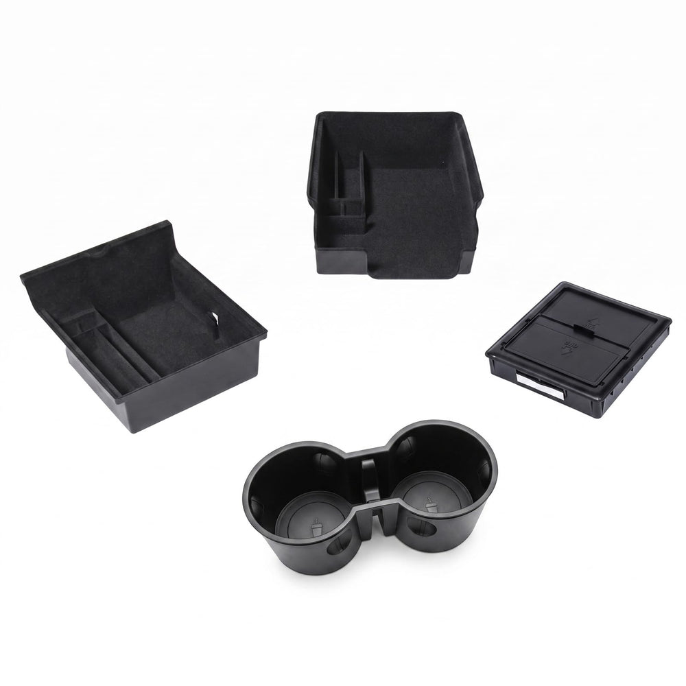 Carwiner front console overview showing organized compartments and quick access benefit