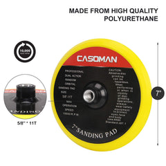 CASOMAN multicolor foam pads displaying varied firmness benefits