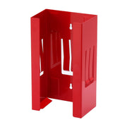 CASOMAN front view red glove dispenser shows compact, durable storage benefit