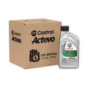 Castrol Actevo front label showing product name and viscosity, highlights quick identification benefit